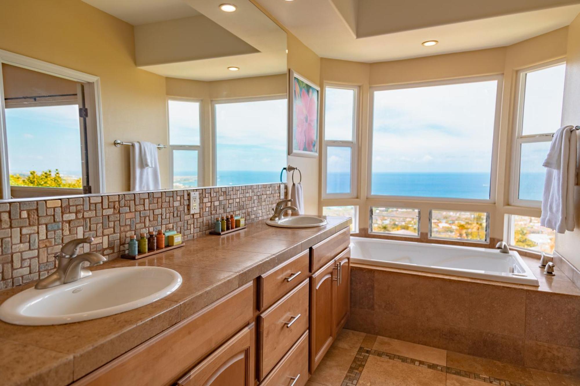 Kailua-Kona Exceptional Oceanview Home - Heated Oasis Pool & Stunning Ocean View Exteriör bild